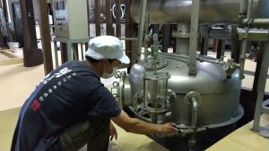 焼酎　蒸留の様子